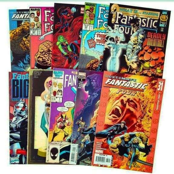 Lot of 10 Fantastic Four Comic Books