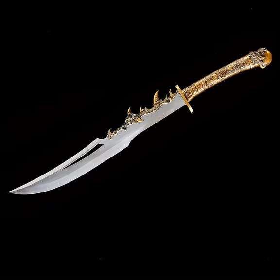 Hand-Forged Chinese Dao Sword with Dragon Handle