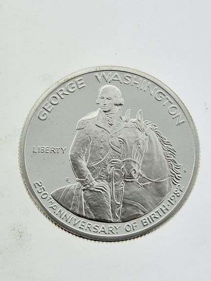 1982-S Proof George Washington Commemorative Half Dollar, 90% Silver