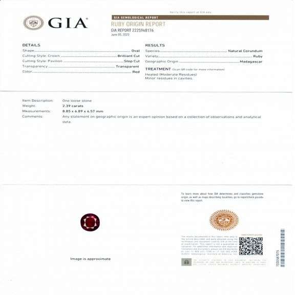 PLATINUM MADAGASCAR RUBY AND DIAMOND RING 3.51 C.T.W.