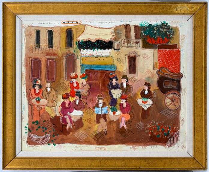 Exclusive Zule Moskowitz Original Work of Art Framed