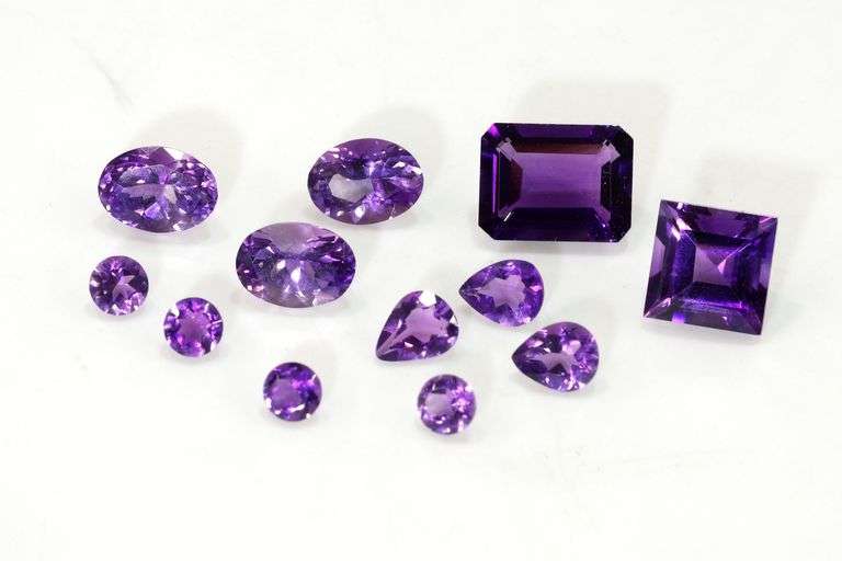 Brilliant Natural Amethyst - Lot of 12
