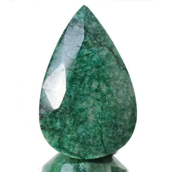 Huge Certified 1730 Ct Natural Mined Emerald From The Earth  Solitaire