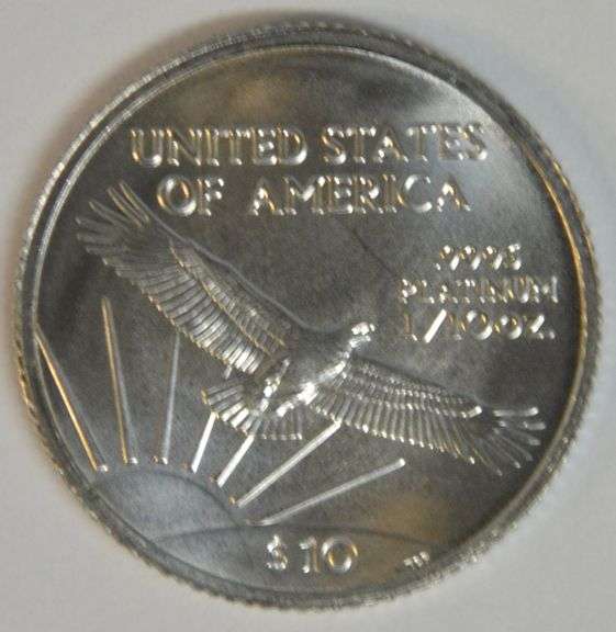 Immaculate Superb Gem BU 2007 $10 Pure Platinum American Eagle