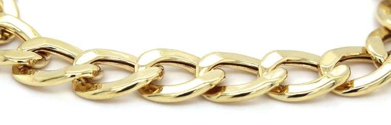 14kt Yellow gold Curb link chain bracelet
