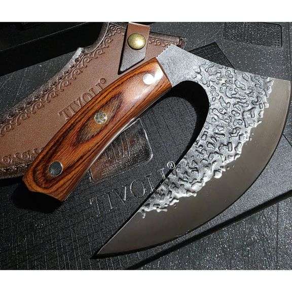 Hand Forged Viking Style Ulu Knife