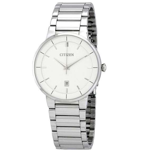 Citizen Quartz White Dial Stainless Steel Men’s Watch