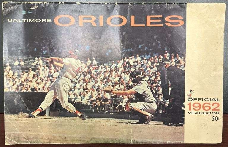Vintage 1962 Baltimore Orioles Official Yearbook Program MLB Baseball Memorabilia