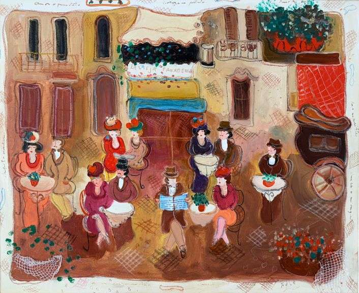 Exclusive Zule Moskowitz Original Work of Art Framed