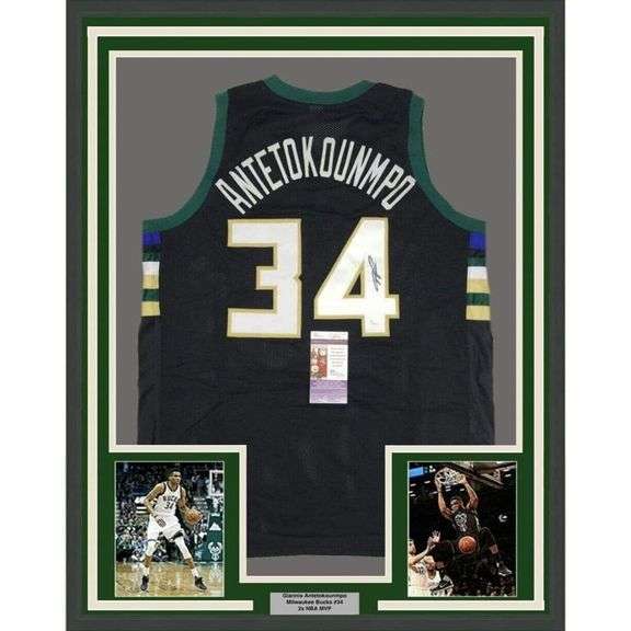 Giannis Antetokounmpo Signed Basketball Jersey