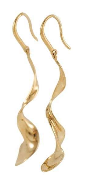 Tiffany & Co. Frank Gehry Orchid Drop Earrings in 18K
