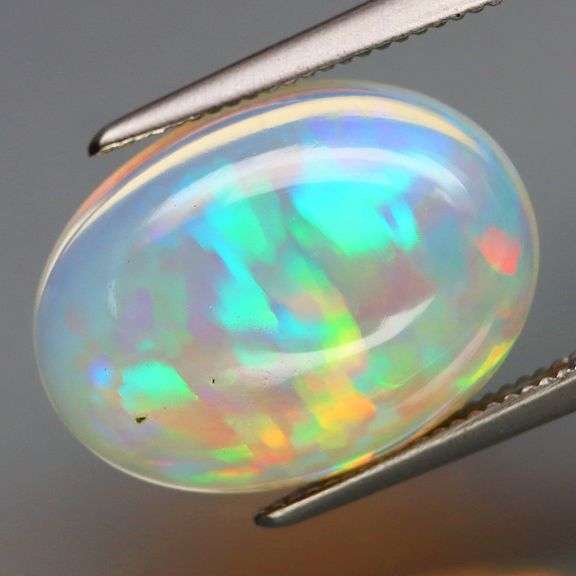 Non-stop color! 5.86ct REAL block pattern Jelly Opal!