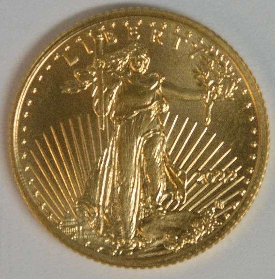 Superb Gem BU 2022 $5 American Gold Eagle coin
