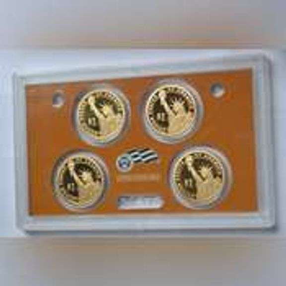 8 Presidential Dollar Proof Sets Four 2007 Two 2008, and Two 2009