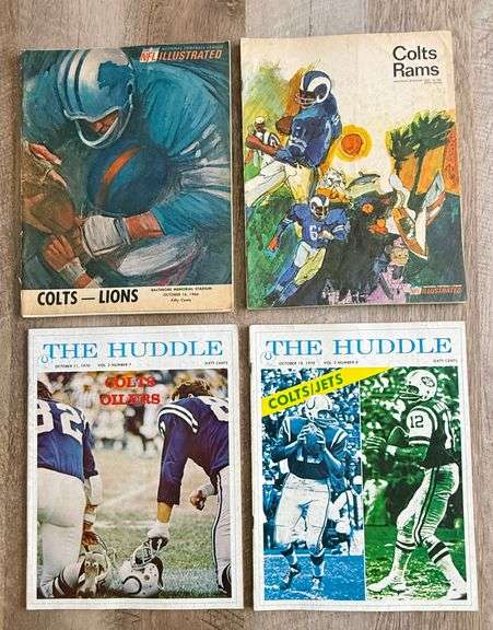 Rare and Highly Collectible Vintage Baltimore Colts Memorabilia Collection