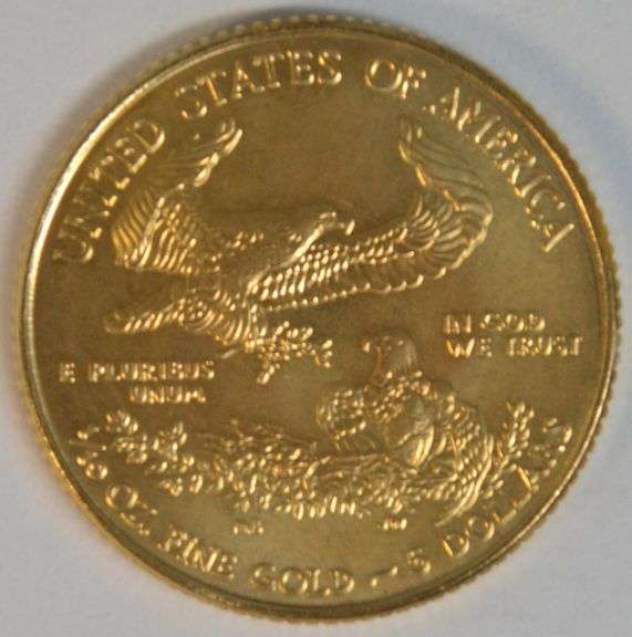 Superb Gem BU 2015 $5 American Gold Eagle coin