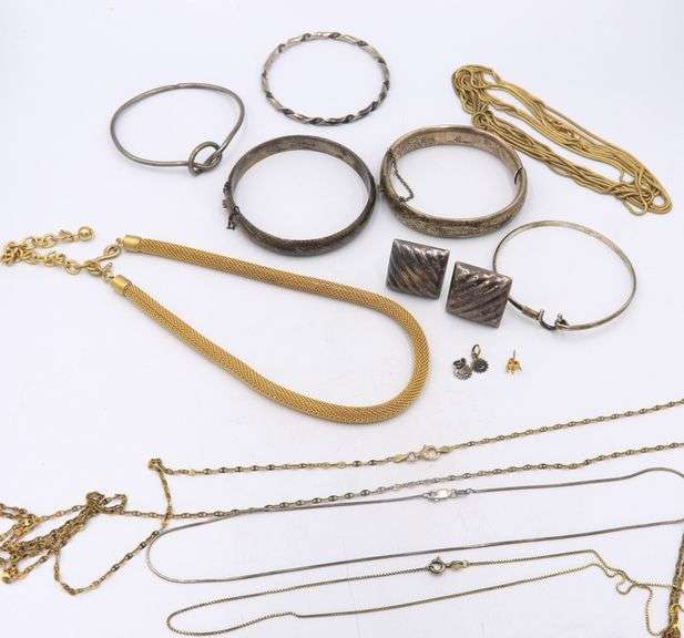 Group Lot of Silver and Custom Jewelry