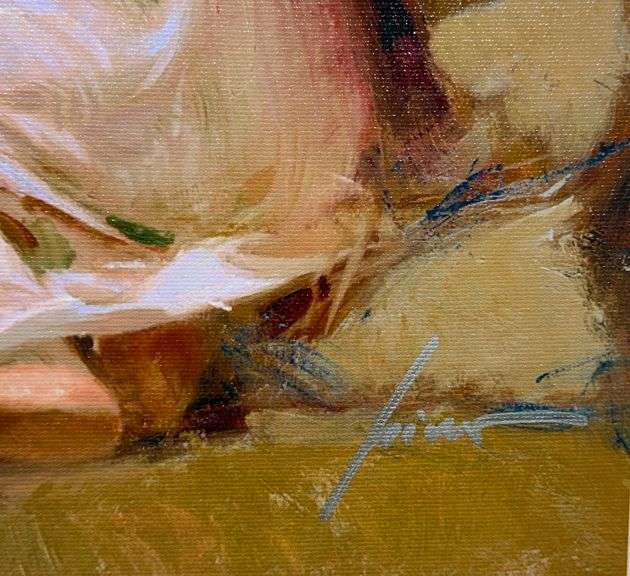 Exclusive Pino 'Thinking of You' Limited Edition Signed Giclee on Canvas