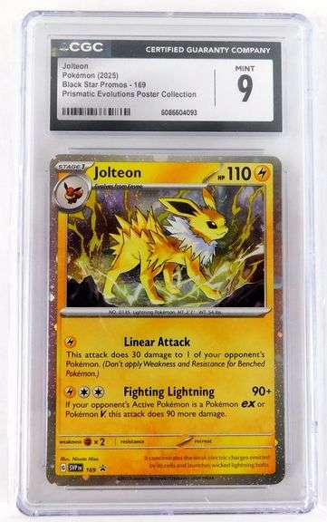 Pokémon Jolteon Black Star Promos Card, 9 Mint
