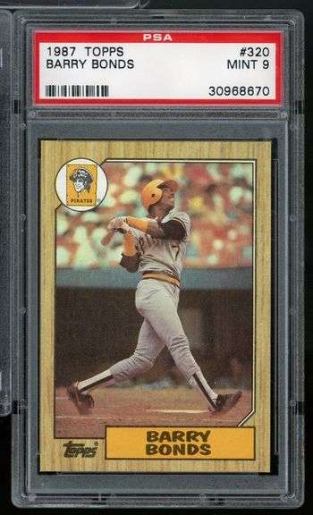 Barry Bonds Graded Baseball Card