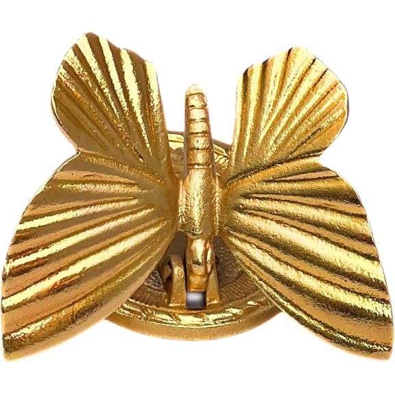 Cast Iron Butterfly Door Knocker Gold Finish