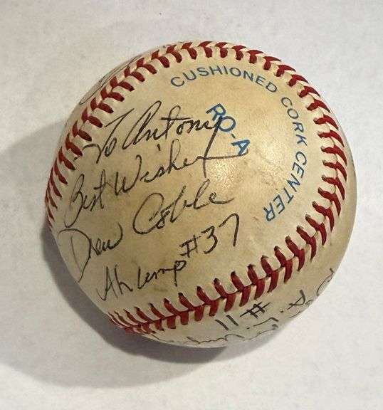 Very collectable 1970 Umpires A.L signed baseball