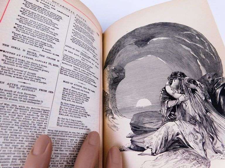 19th C. Poetical Works of Lord Byron Antique Book