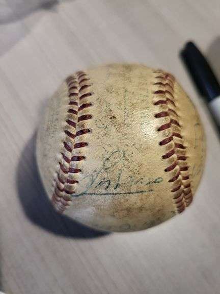 1st Year 1954 Balt Orioles Team Baseball Scarce