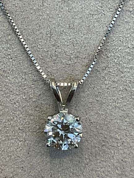 I.G.I CERTIFIED 3.00 CARAT LAB GROWN DIAMOND NECKLACE