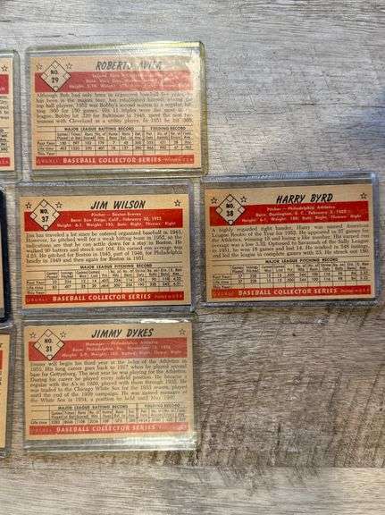 Collectible 1953 Bowman 10 Color Card Collection of Commons