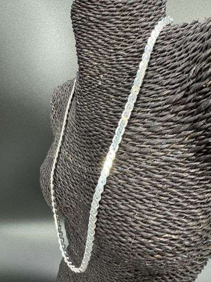 Sterling Silver Solid Flat Serpentine Rope Chain 5.9mm 925 Italy Necklace 20"