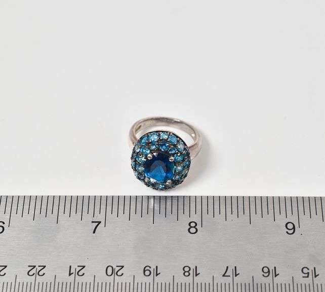 Sterling Silver Topaz Gemstone Ring