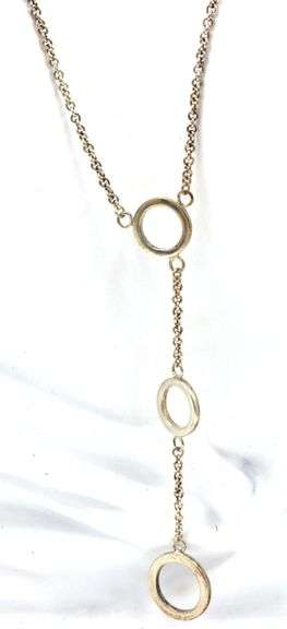 Tiffany & Co Lariat Circle station necklace