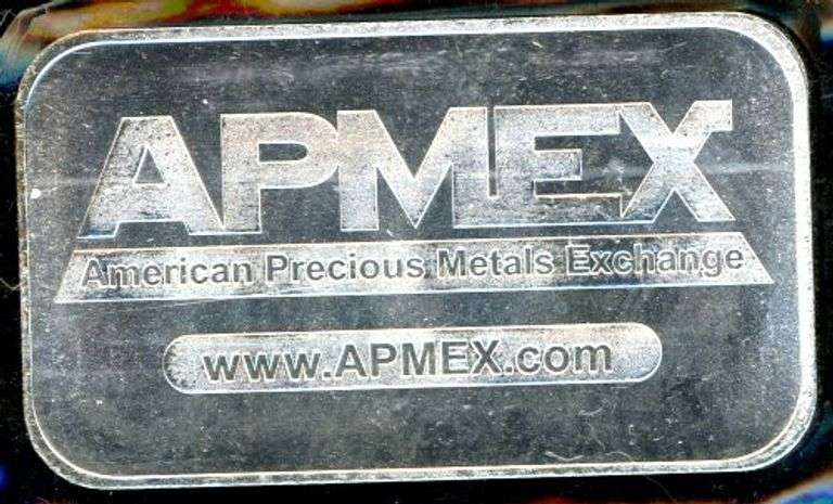 1 Troy Ounce .999 Fine Silver Bar from APMEX