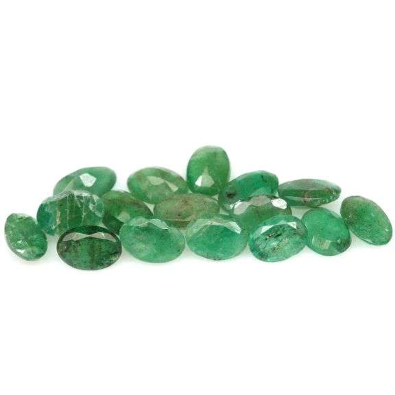 Mine cut! Oiled oly! 6.20ct Zambian Emerald set!
