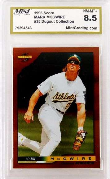 Mark McGwire 1996 Baseball Card, 8.5 NM-MT+