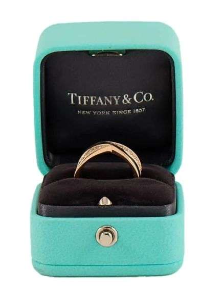 Tiffany & Co. 0.60ctw Diamond Atlas X Ring in 18K