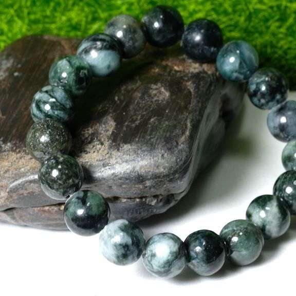 Look at the beautiful color in this 180ct all natural Burmese Jade!