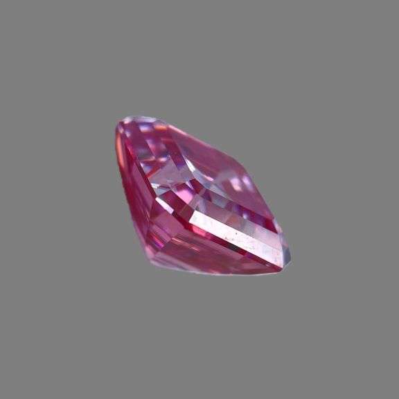 Large Exclusive 7 Ct  VVs1 Pink Asscher Cut Fire Moissanite Solitaire