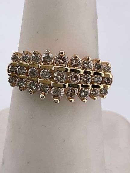 CERTIFIED 14K YELLOW GOLD DIAMOND RING