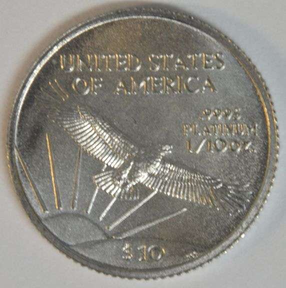 Immaculate Superb Gem BU 2004 $10 Pure Platinum American Eagle