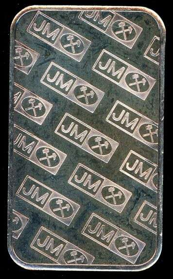 1 Troy Ounce .999 Fine Silver Bar from Johnson Matthey