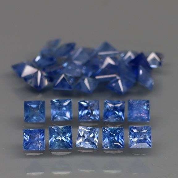 Exquisite 3.16ct 30 piece REAL Ceylon Sapphire set! Heated only!