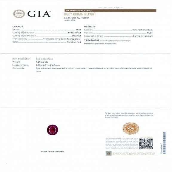 PLATINUM BURMESE RUBY AND DIAMOND RING 2.45 C.T.W., GIA CERTIFIED