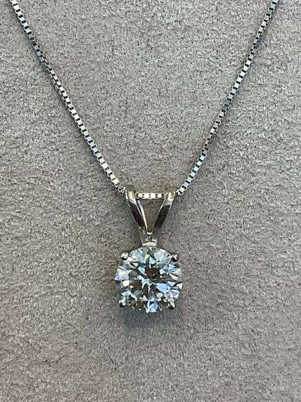 I.G.I CERTIFIED 2.00 CARAT LAB GROWN DIAMOND NECKLACE