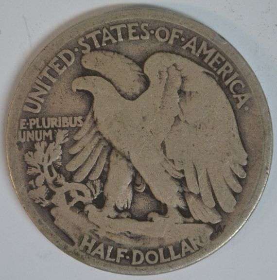 Scarce 1917-D (Obverse) Walking Liberty Half Dollar in VG/Fine