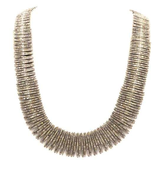 Ethereal Brand New European Direct From Manufacturer 30.53CTW Diamond 23-Inch Necklace in 14K White 