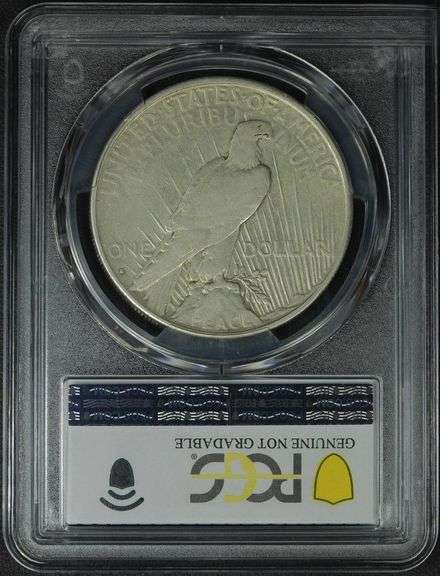 1934-S Peace Silver Dollar PCGS Genuine Scratch VF Detail