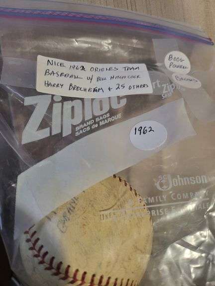 1962  Balt Orioles Team Baseball, Nice Ball!
