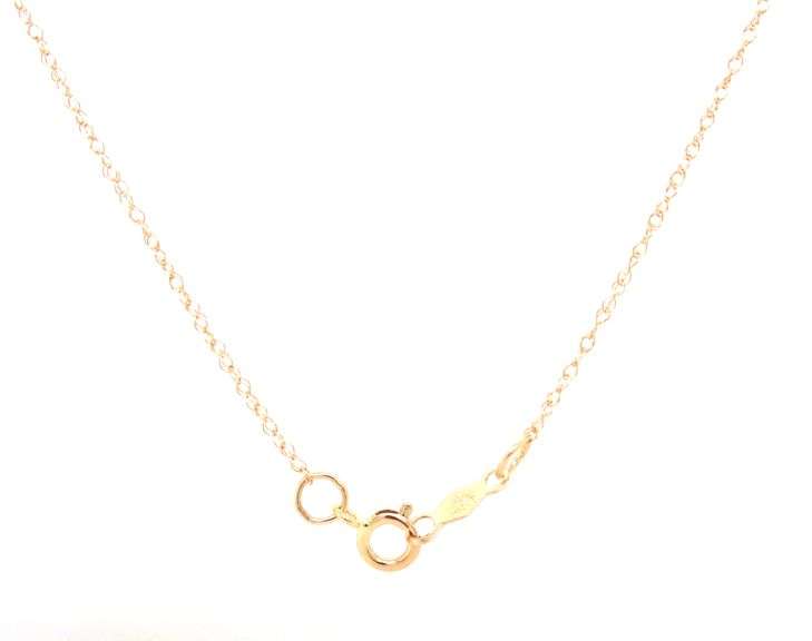 14kt Yellow gold mabe pearl pendant on chain